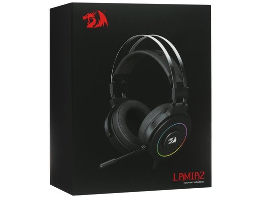 Игровые наушники проводные Redragon Lamia 2 черный/красный + подставка